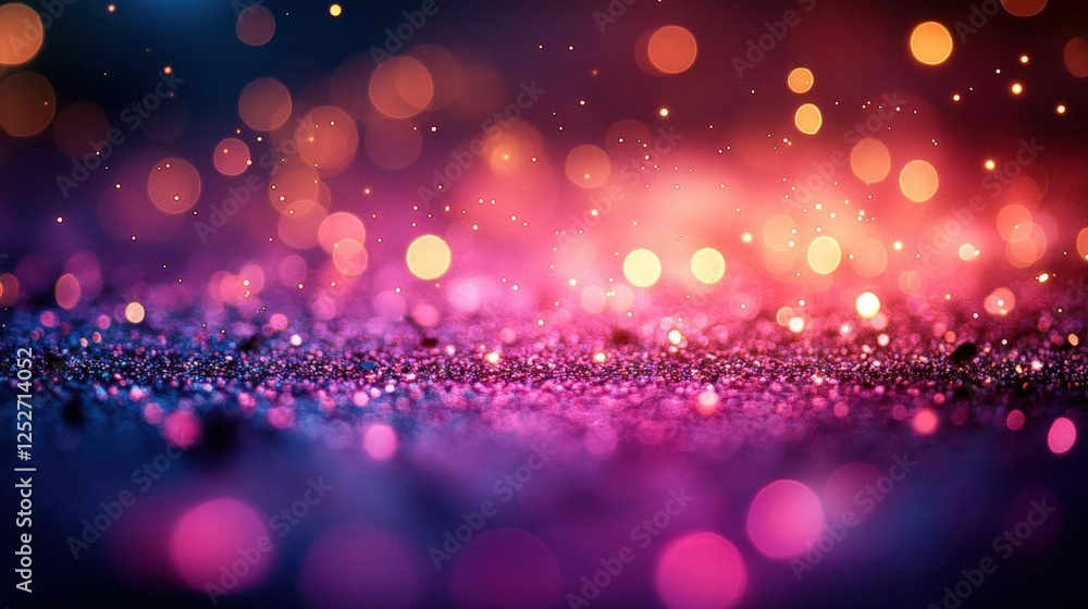 Poster vibrant bokeh background with sparkle