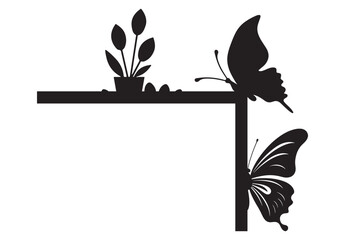 Butterfly style door corner laser cut