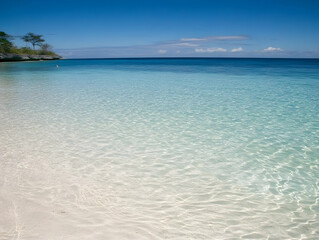 Obraz premium Serene Beach Photo: Crystal Clear Water