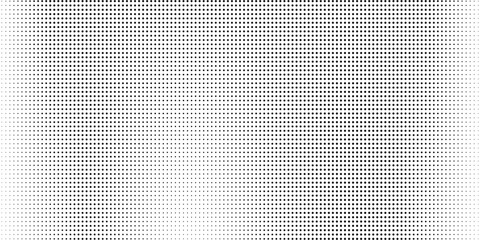 Dotted gradient vector illustration, white and black halftone background, horizontal seamless dotted lines, monochrome dots texture backdrop, retro effect. modern