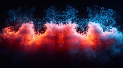 Fototapeta premium Color smoke on dark background 