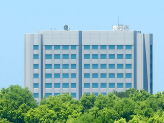 Modern Office Building Illustration