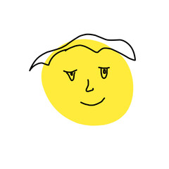 cartoon character face icon