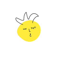 cartoon character face icon