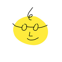 cartoon character face icon