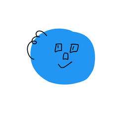 cartoon character face icon