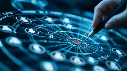 Target audience analysis and marketing strategy using digital connections
