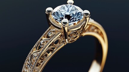 Exquisite Diamond Engagement Ring: A Symbol of Everlasting Love