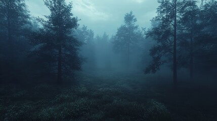 Obraz premium Rich hues of burgundy and forest green merge, resembling the depths of an ancient forest. Concept of natural mystery. Generative Ai.