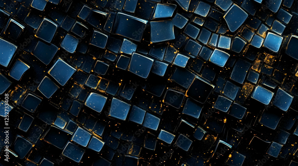 Poster abstract 3d cube background