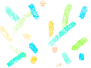 カラフルではじけるような透明感の背景イラスト