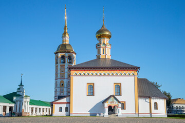 The old Resurrection Church near the shopping malls. Suzdal, Russia