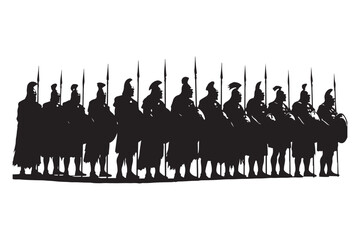 Naklejka premium 16 War Soldiers Silhouette Bundle