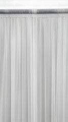 Obraz premium White Sheer Curtain Background Image