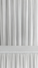 Obraz premium White Drape 3D Render Background