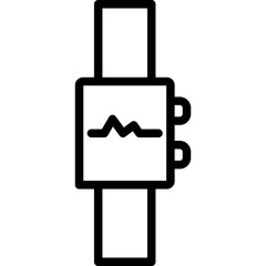 Medical Watch Line Icon