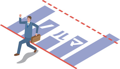 ノルマに追われる会社員