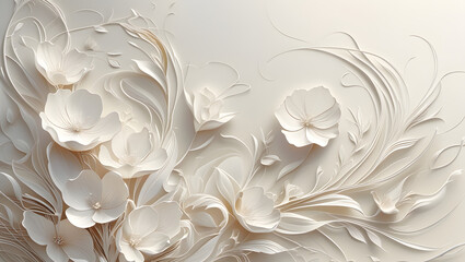 Simple but beautiful design using simple flower motifs or calm curves or straight lines with soft lines with pencil or ink, ai, generative