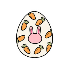 bunny carrot easter egg