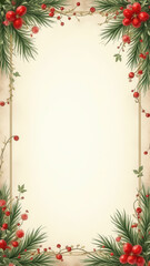 Christmas letter frame background