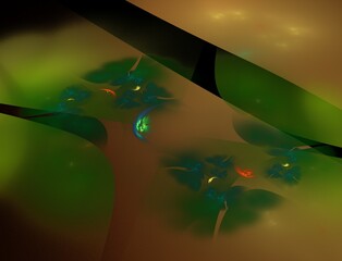 Imaginatory fractal abstract background Image