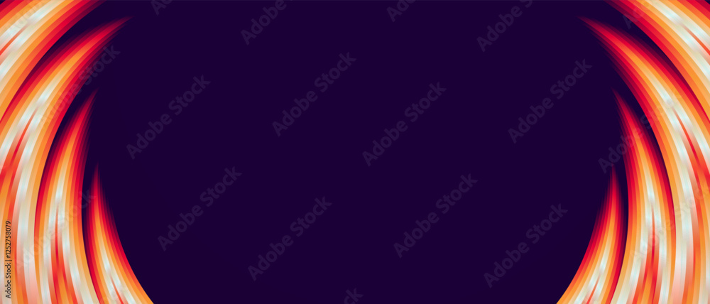 Poster fire gradient vector abstract background