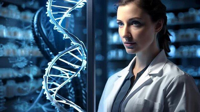 Genetic key: unraveling the secrets of DNA, understanding its role in evolution, heredity, and its potential for advancing personalized medicine and genetic engineering.