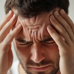 Fototapeta premium man Experiencing Migraine Pain