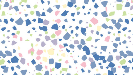 テラゾー柄のシームレスパターン　青と緑
Terrazzo seamless pattern blue and green