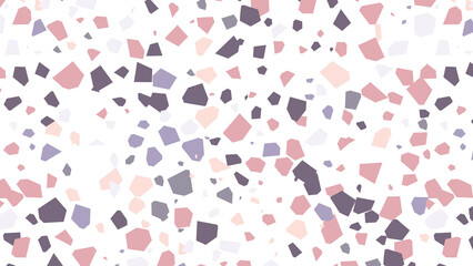 テラゾー柄のシームレスパターン　ピンクと紫
Terrazzo seamless pattern pink and purple