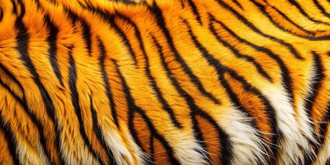 Fototapeta premium Abstract Tiger Fur Texture: Double Exposure Background Image