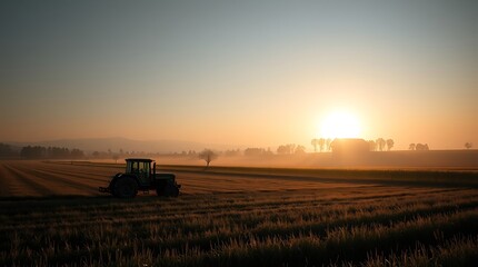 Fototapeta premium Advanced Modern Farming Techniques in a Sustainable Agricultural Landscape
