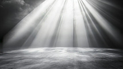 Light beams from spotlights and floor projectors isolated on transparent background. Vector realistic set of bright white rays for illumination show, concert, theater stage or podium