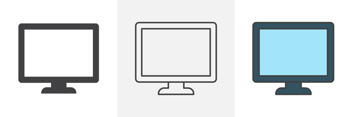 Computer Screen icons pack for website designs