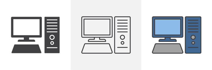 Computer icons pack for website designs