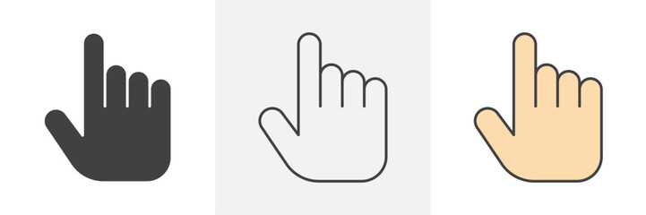 Cursor icons pack for website designs