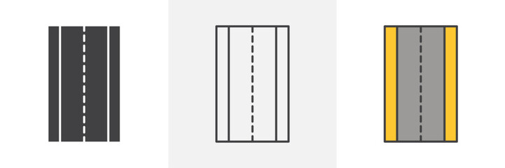 Road icons pack for website designs