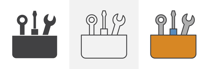 Toolbox icons pack for website designs