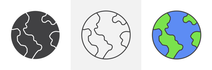 World icons pack for website designs