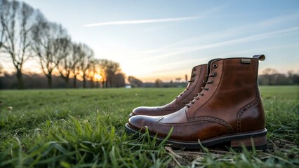 Classic Brown Leather Boots for Men Perfect for Casual and Outdoor Wear