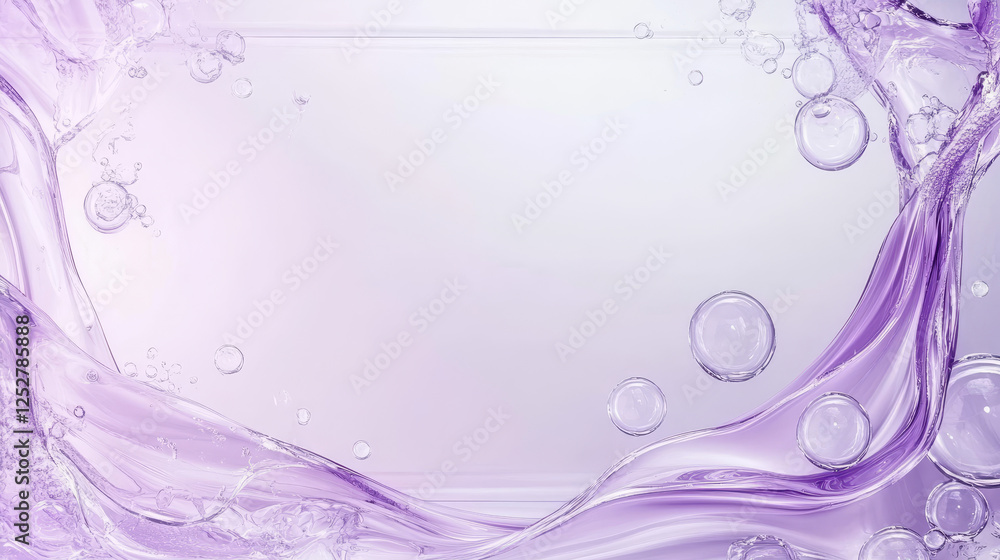 Poster glass morphism abstract gradient background design. transparent card frame with blur purple fluid bu