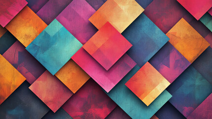 Fototapeta premium Vector abstract geometric pattern of overlapping squares