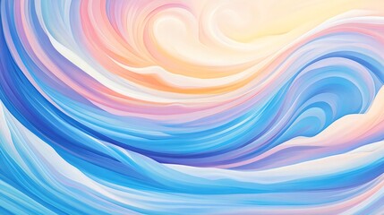 Abstract Pastel Wave Background - Pastel colors