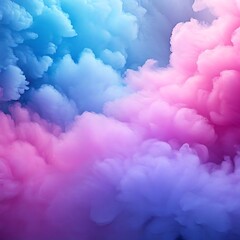 Fototapeta premium Abstract Swirls of Pastel Blue and Pink Clouds