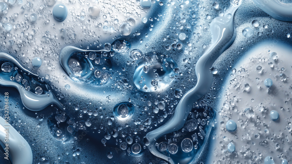 Aufkleber rain water drop on glass surface. realistic 3d vector background of window with droplet and steam te