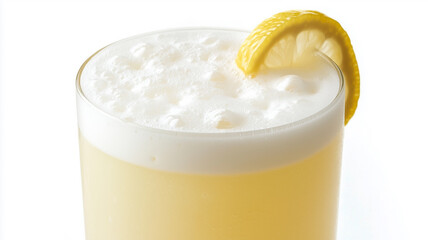 Clear Shot of Gin Fizz Cocktail