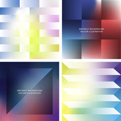 Obraz premium Abstract gradient background with geometric pattern. Isolated vector illustration. 