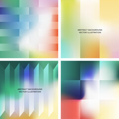 Fototapeta premium Abstract gradient background with geometric pattern. Isolated vector illustration. 