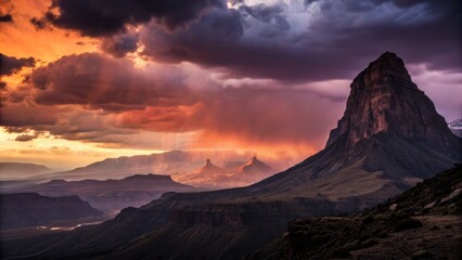 Majestic Mountain Peak Defies Gravity: Rule of Thirds Landscape Photography