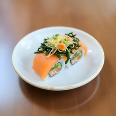 cream soup with salmon